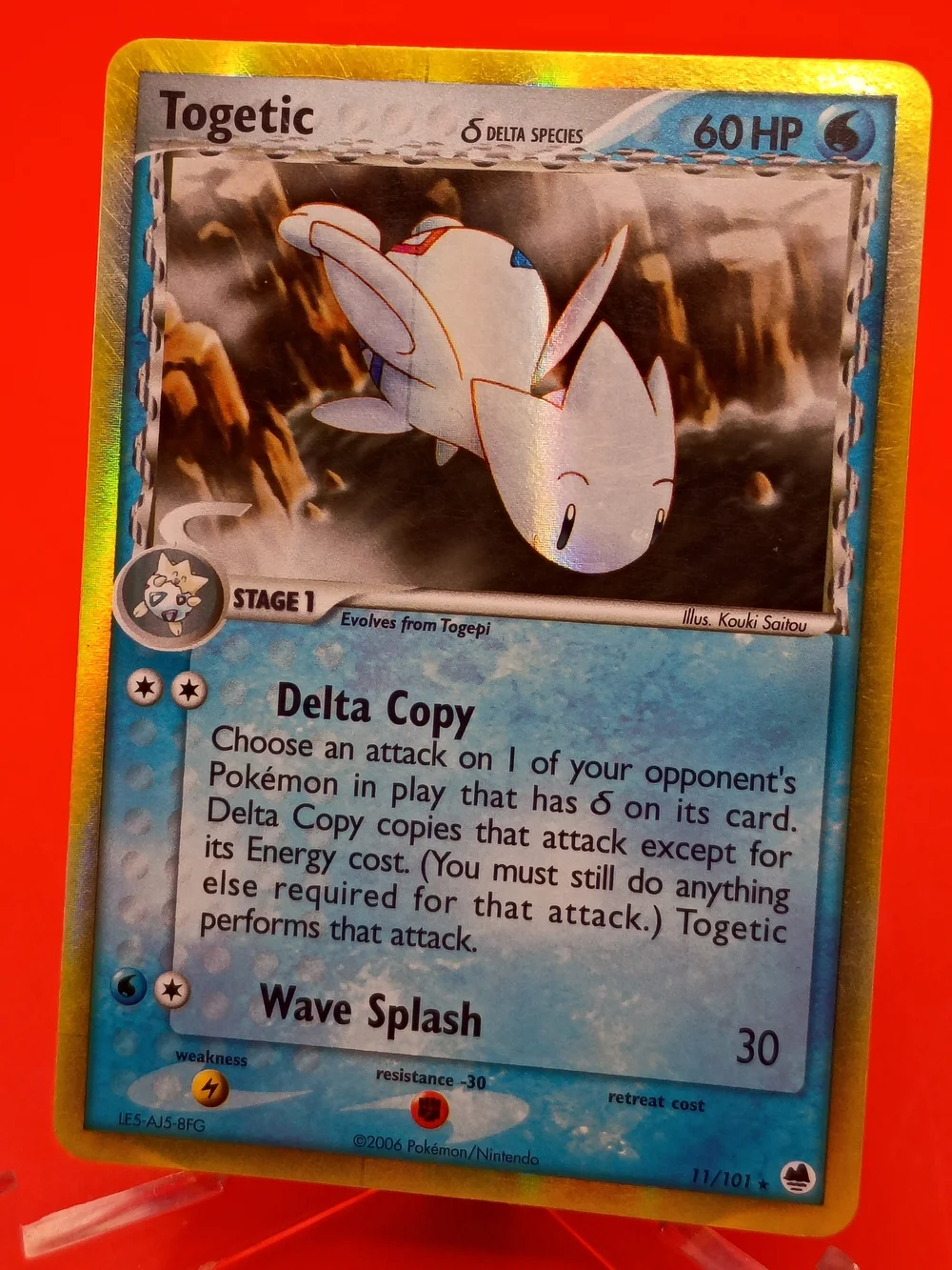 Togetic 11/101 EX Dragon Frontiers Delta Species Holo Near Mint Pokémon TCG